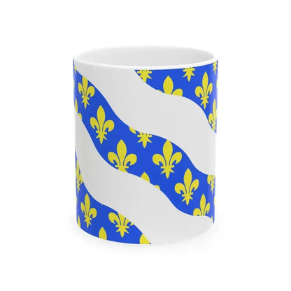 Drapeau fr departement Yvelines (France) White Coffee Mug 11oz - Go Mug Yourself