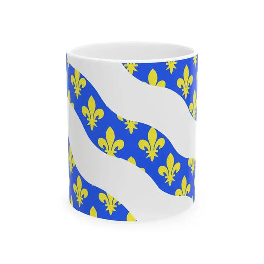 Drapeau fr departement Yvelines (France) White Coffee Mug 11oz - Go Mug Yourself