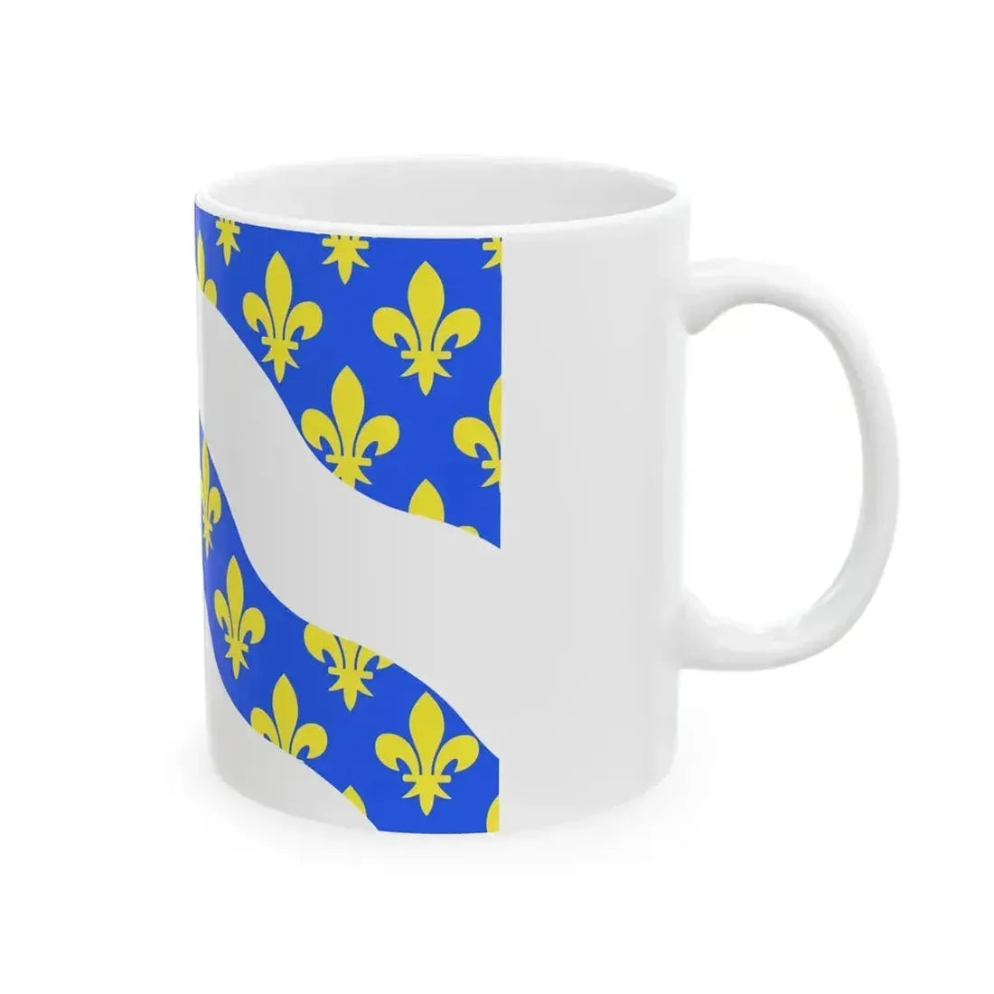 Drapeau fr departement Yvelines (France) White Coffee Mug - Go Mug Yourself