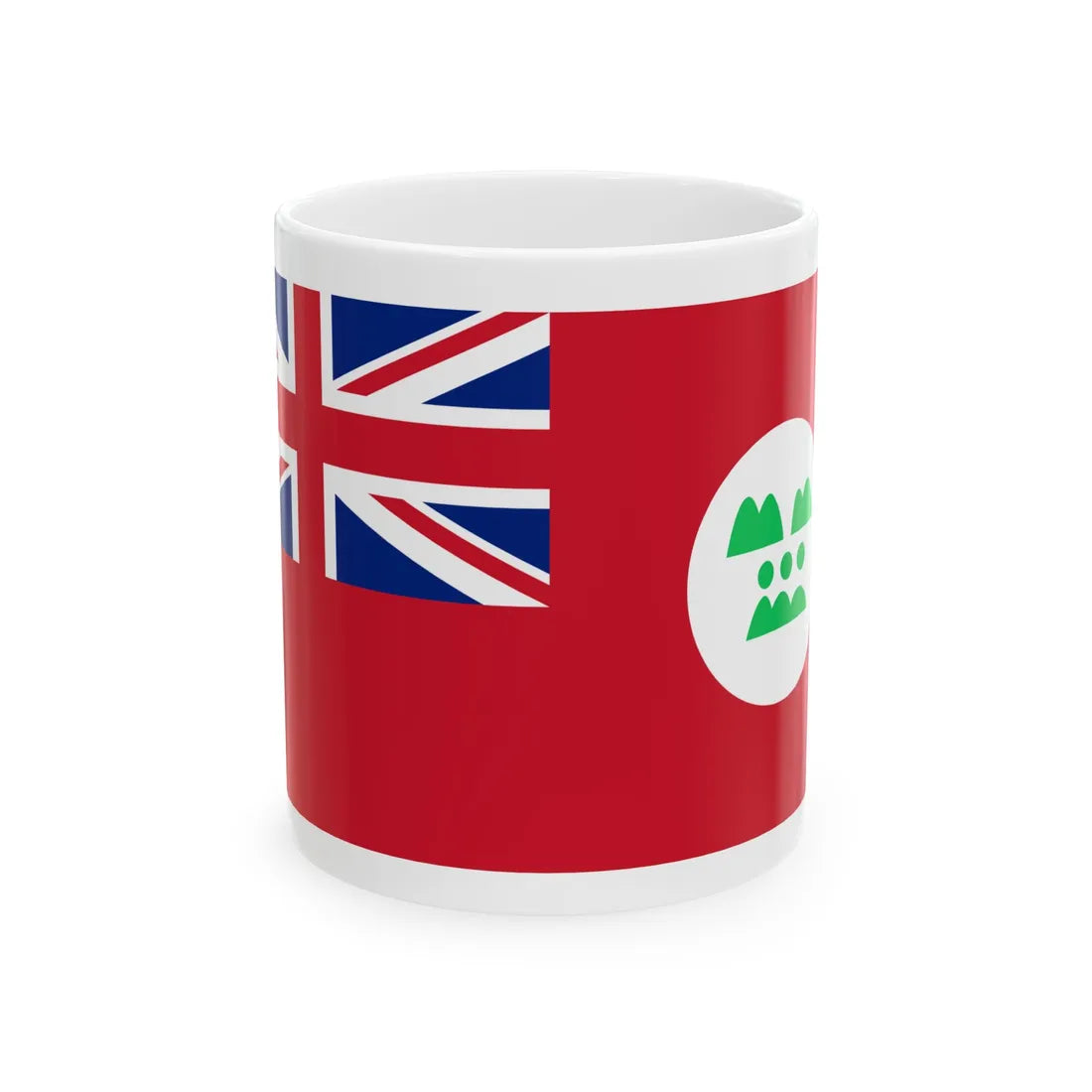 Drapeau Junagadh vector (India) White Coffee Mug 11oz - Go Mug Yourself