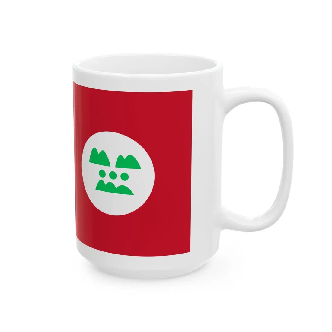Drapeau Junagadh vector (India) White Coffee Mug - Go Mug Yourself