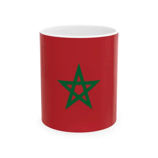 Drapeau-maroc2 (Morocco) White Coffee Mug 11oz - Go Mug Yourself