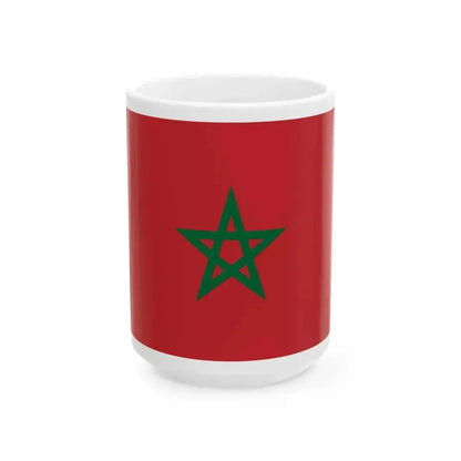 Drapeau-maroc2 (Morocco) White Coffee Mug 15oz - Go Mug Yourself
