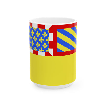Drapeau non-officiel fr departement Cote-dOr (France) White Coffee Mug-15oz-Go Mug Yourself