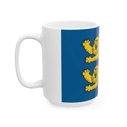Drapeau non-officiel fr departement Manche (France) White Coffee Mug - Go Mug Yourself