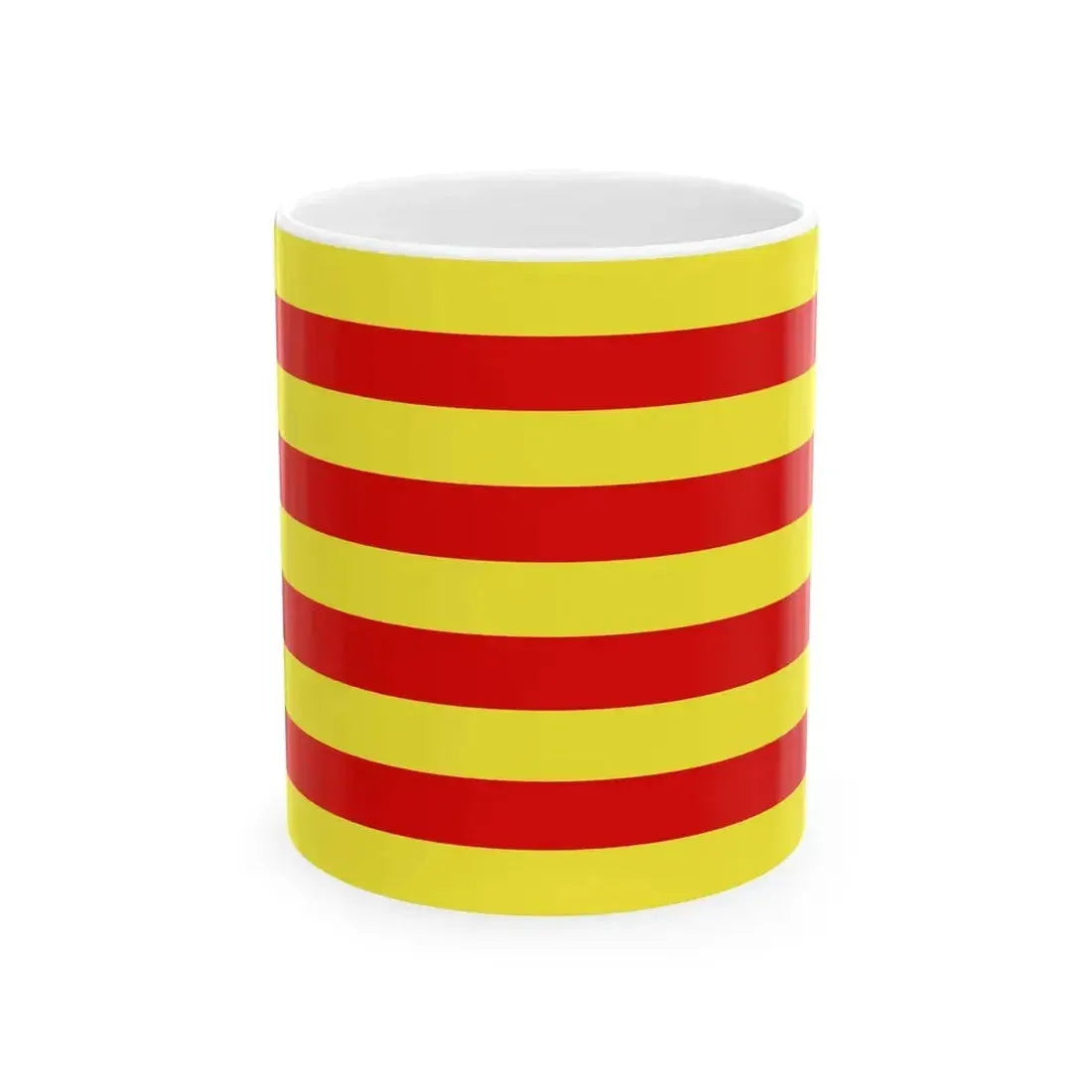 Drapeau propose pour le departement des Pyrenees-Orientales (France) White Coffee Mug 11oz - Go Mug Yourself