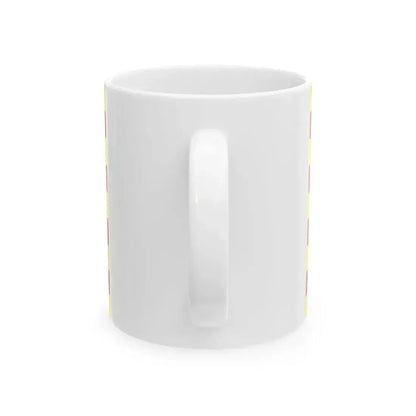 Drapeau propose pour le departement des Pyrenees-Orientales (France) White Coffee Mug - Go Mug Yourself