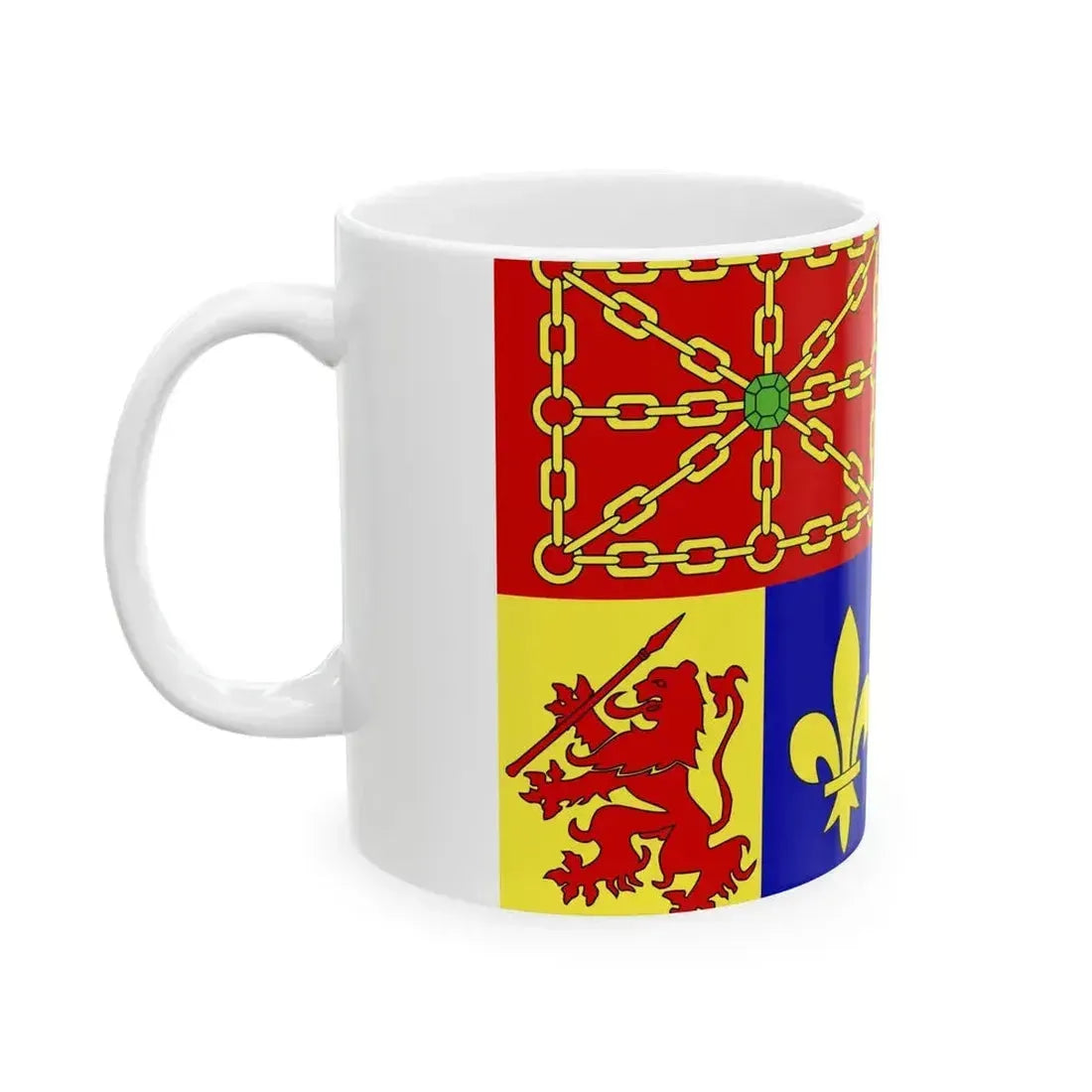 Drapeau propose pour les Pyrenees-atlantiques (France) White Coffee Mug - Go Mug Yourself