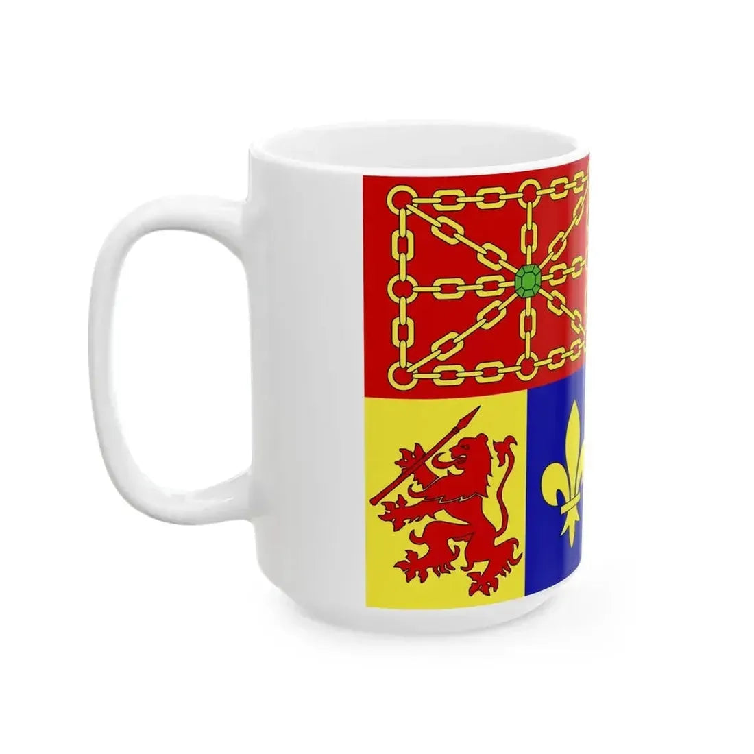 Drapeau propose pour les Pyrenees-atlantiques (France) White Coffee Mug - Go Mug Yourself
