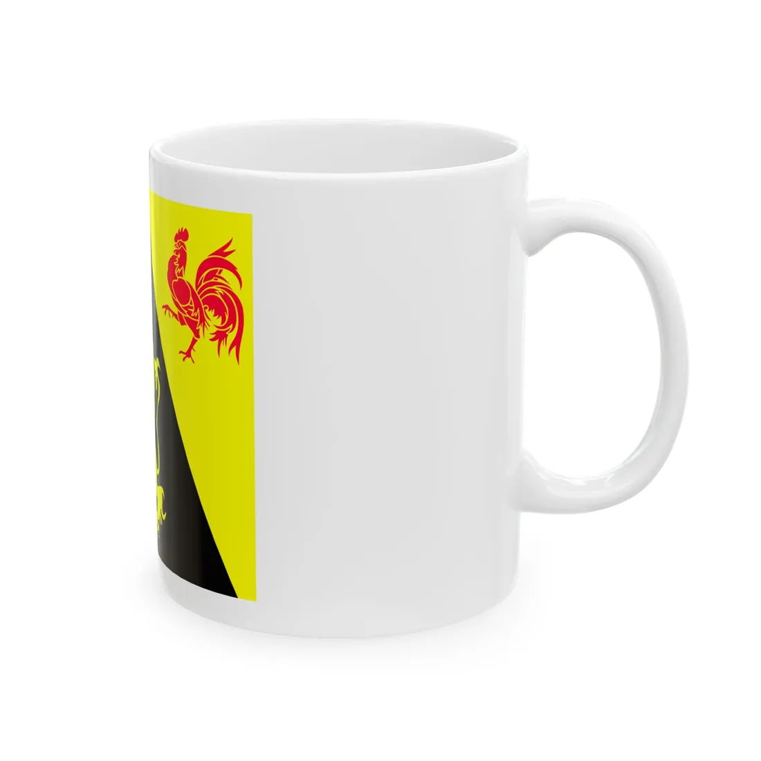 Drapeau Province BE Brabant Wallon (Belgium) White Coffee Mug - Go Mug Yourself