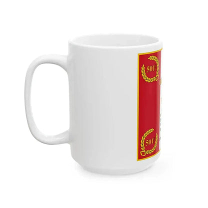 Drapeau Regimentaire du 501eme RCC - Revers (France) White Coffee Mug - Go Mug Yourself