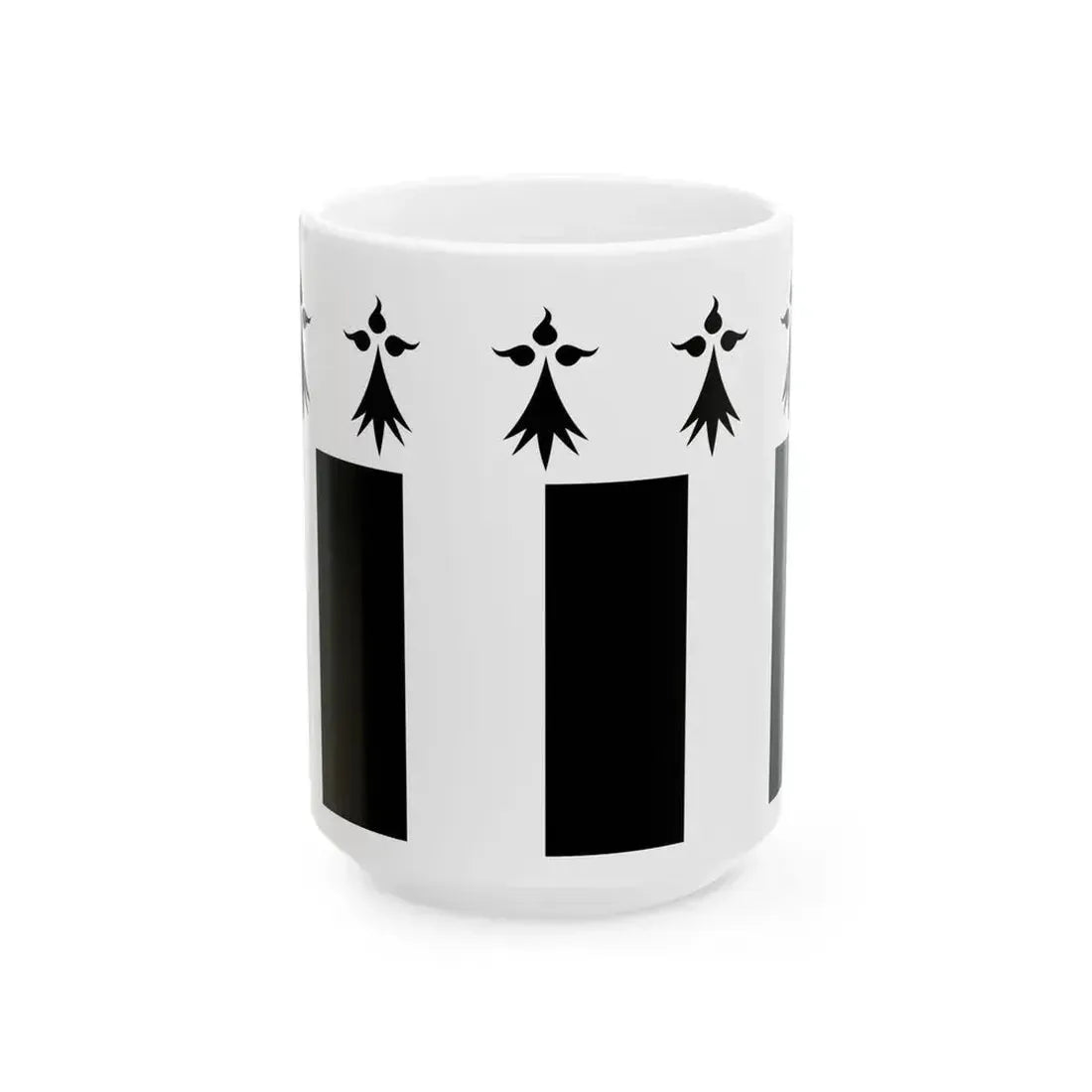 Drapeau Rennes (Belgium) White Coffee Mug 15oz - Go Mug Yourself