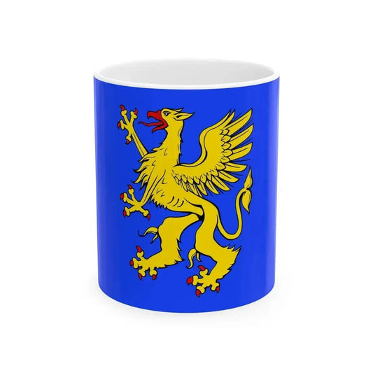 Drapeau Saint-Brieuc (France) White Coffee Mug 11oz - Go Mug Yourself