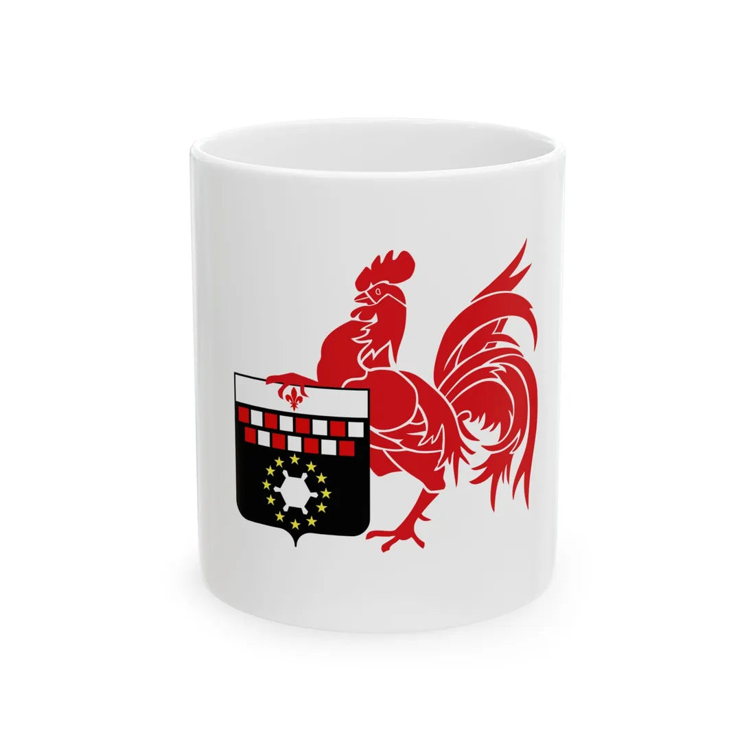 Drapeau ville be Charleroi (Belgium) White Coffee Mug 11oz - Go Mug Yourself
