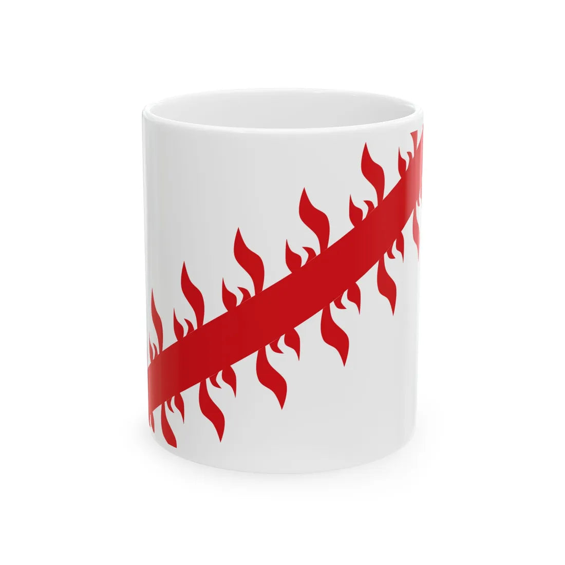 Drapeau ville be Mouscron (Belgium) White Coffee Mug 11oz - Go Mug Yourself