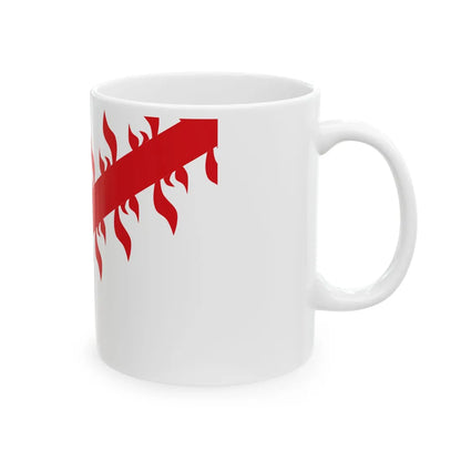 Drapeau ville be Mouscron (Belgium) White Coffee Mug - Go Mug Yourself