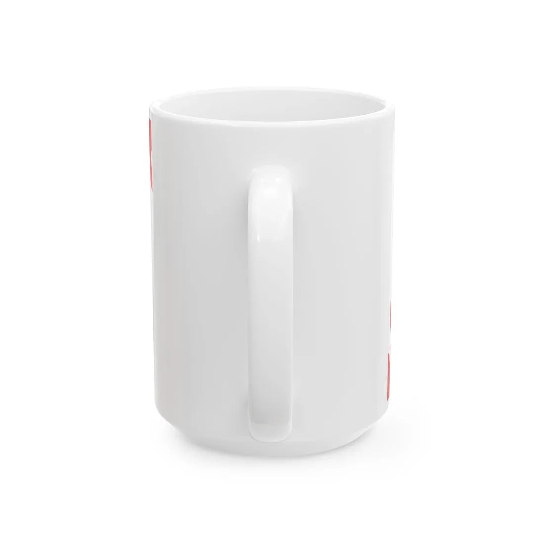 Drapeau ville be Mouscron (Belgium) White Coffee Mug - Go Mug Yourself