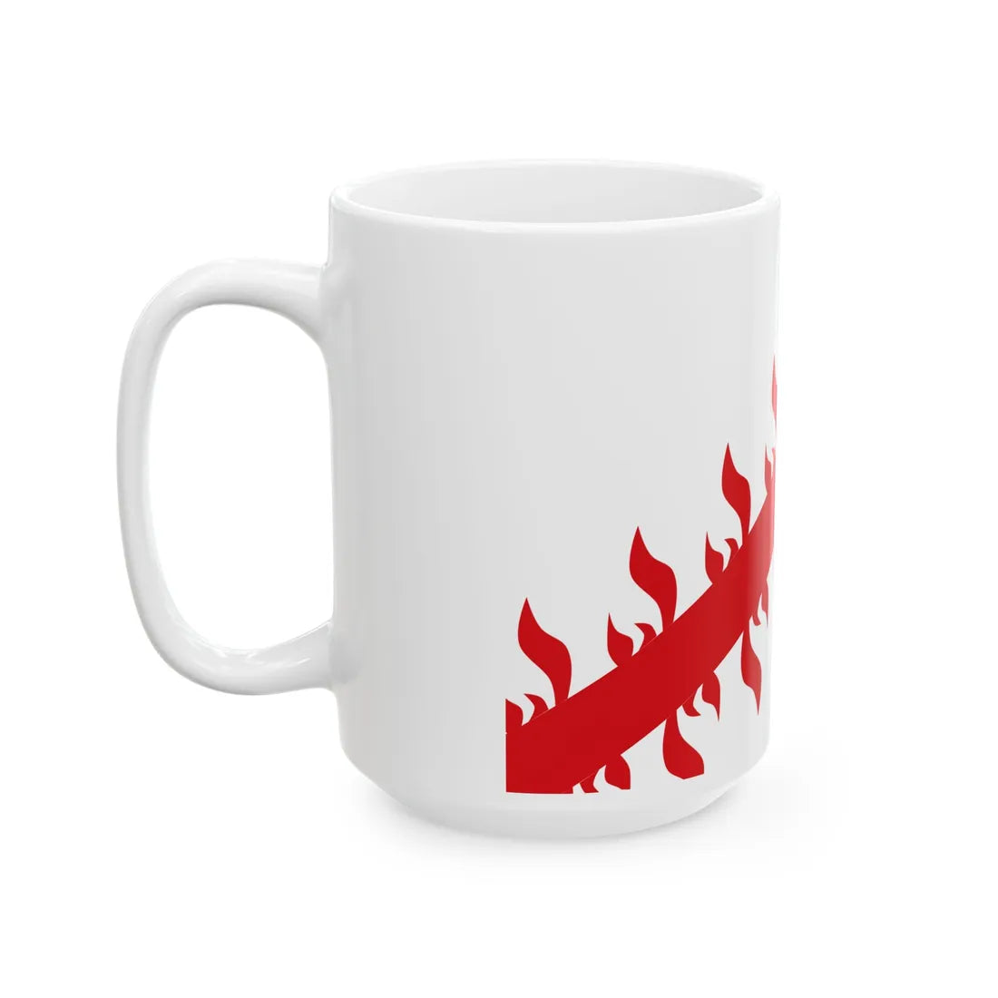 Drapeau ville be Mouscron (Belgium) White Coffee Mug - Go Mug Yourself