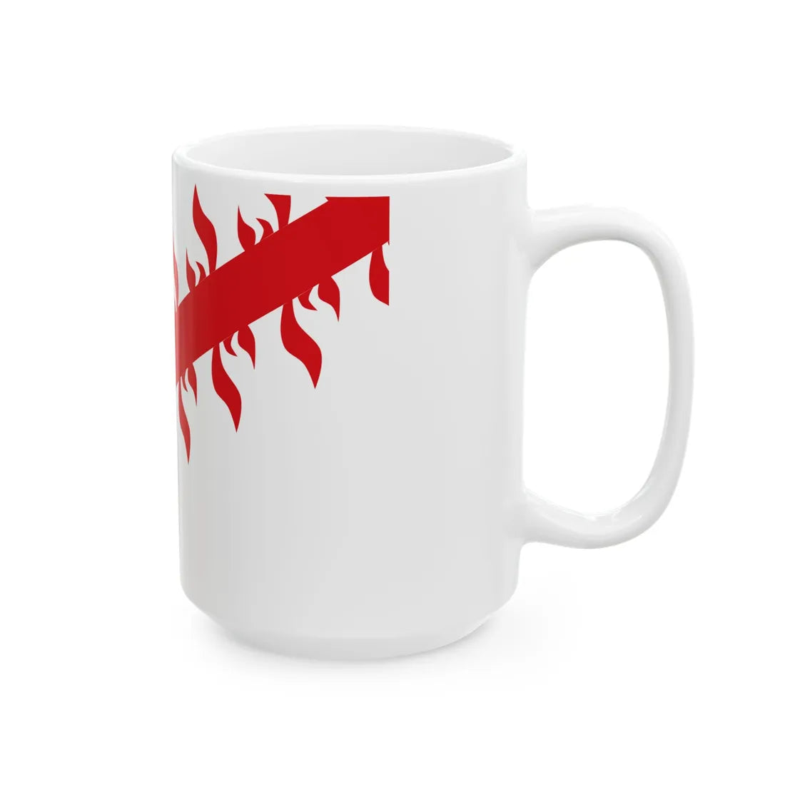 Drapeau ville be Mouscron (Belgium) White Coffee Mug - Go Mug Yourself