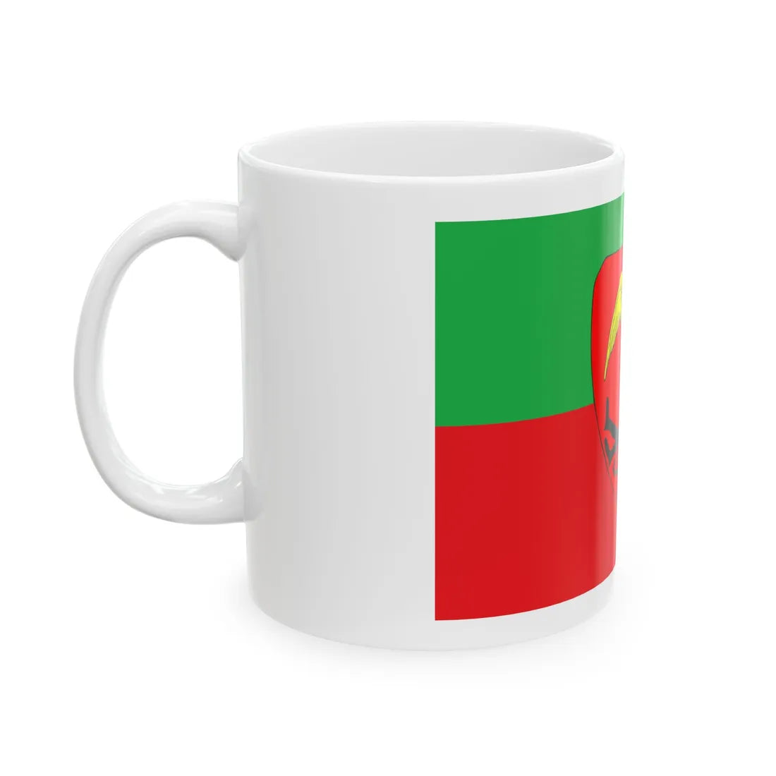 Drapeau ville de Bruxelles (Belgium) White Coffee Mug - Go Mug Yourself