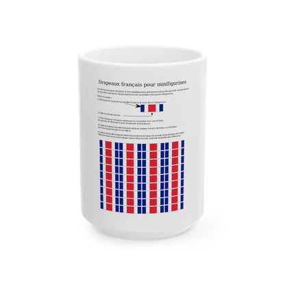 Drapeaux-Fr-minifigs-fr (France) White Coffee Mug 15oz - Go Mug Yourself