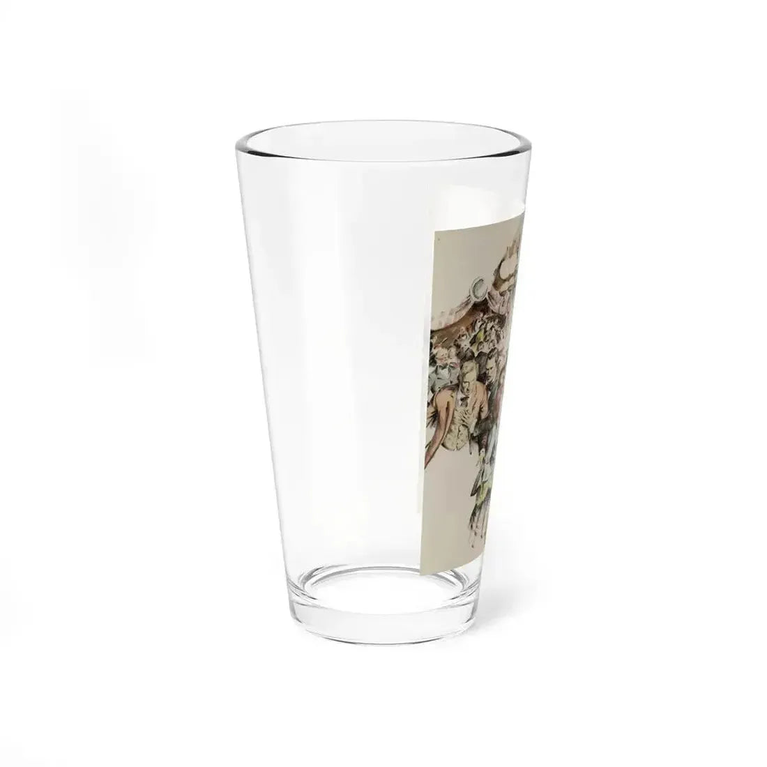 Draw, You Hell-Hound, American Weekly illustration, January 1, 1950 - Pint Glass 16oz - Go Mug Yourself