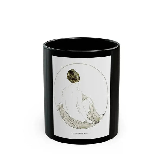 Drawing by Russell Iredell, Silver Screen, March 23, 1922 - Black Coffee Mug 11oz - Go Mug Yourself