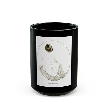 Drawing by Russell Iredell, Silver Screen, March 23, 1922 - Black Coffee Mug 15oz - Go Mug Yourself