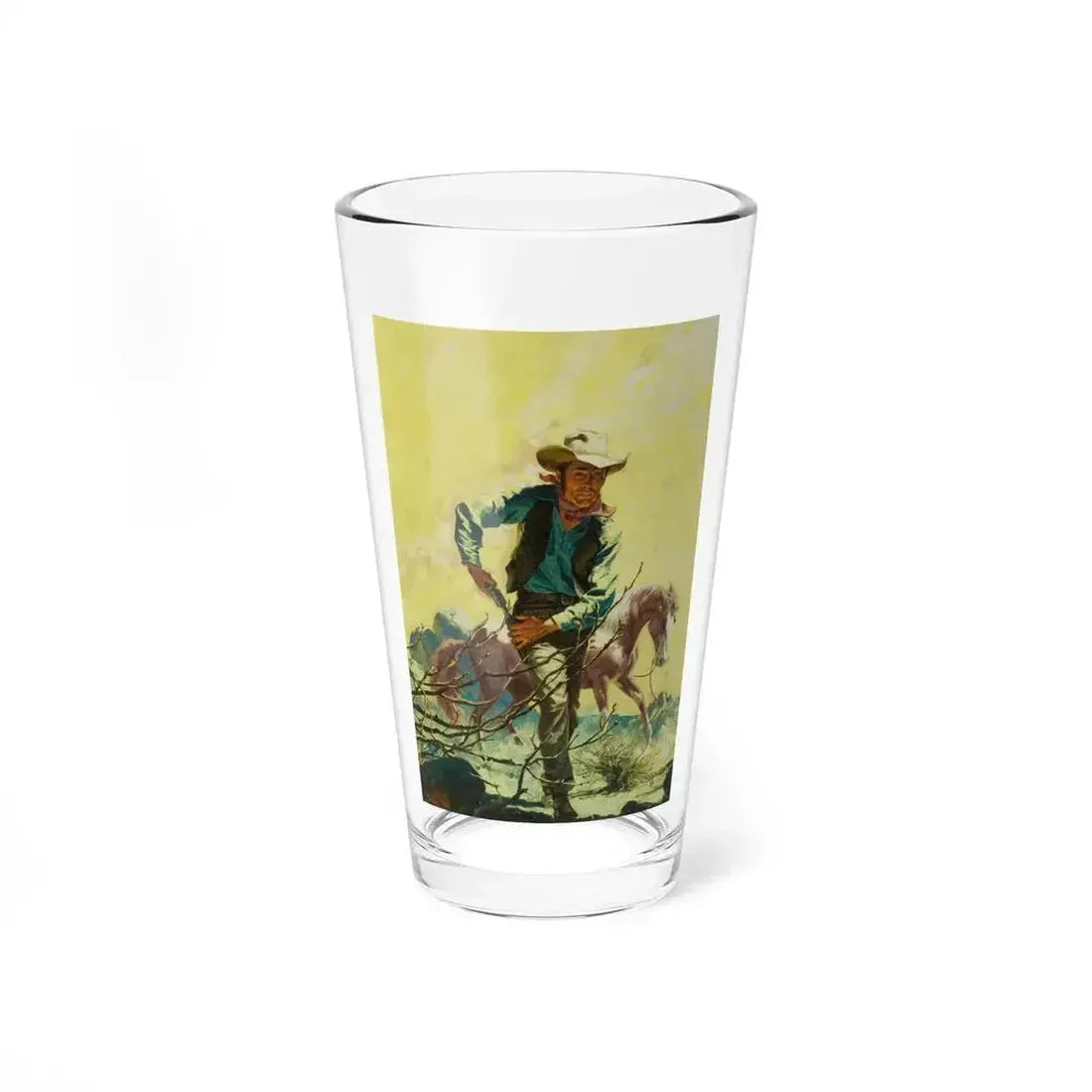 Drawing His Gun - Pint Glass 16oz 16oz - Go Mug Yourself