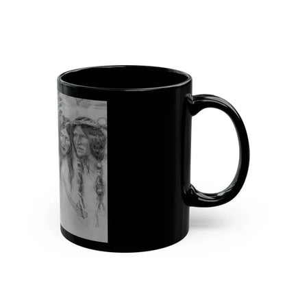 Drawing of Natives, 1906 - Black Coffee Mug - Go Mug Yourself