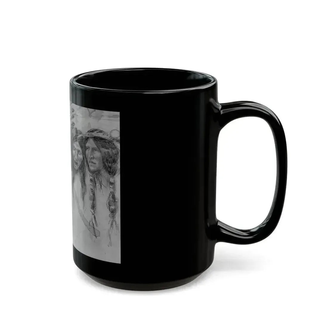 Drawing of Natives, 1906 - Black Coffee Mug - Go Mug Yourself