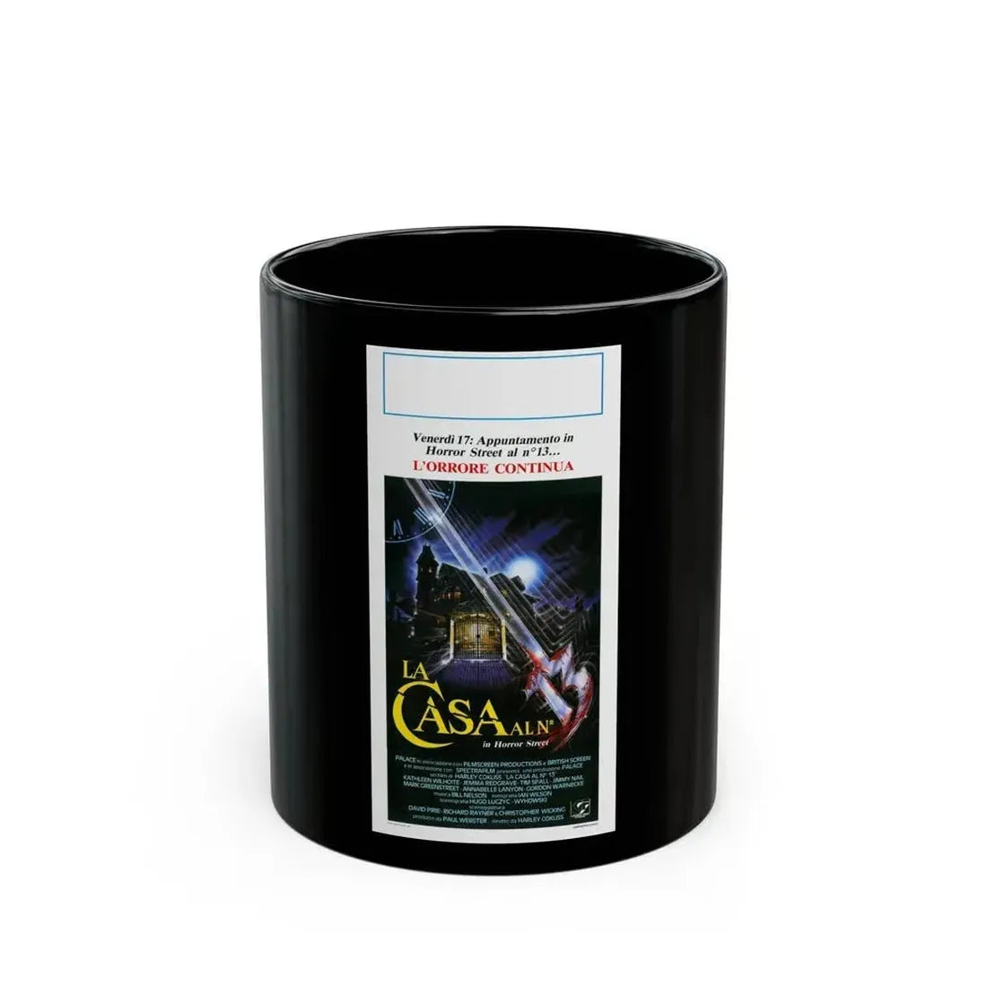 DREAM DEMON (ITALIAN) 1988 Movie Poster - Black Coffee Mug 11oz - Go Mug Yourself