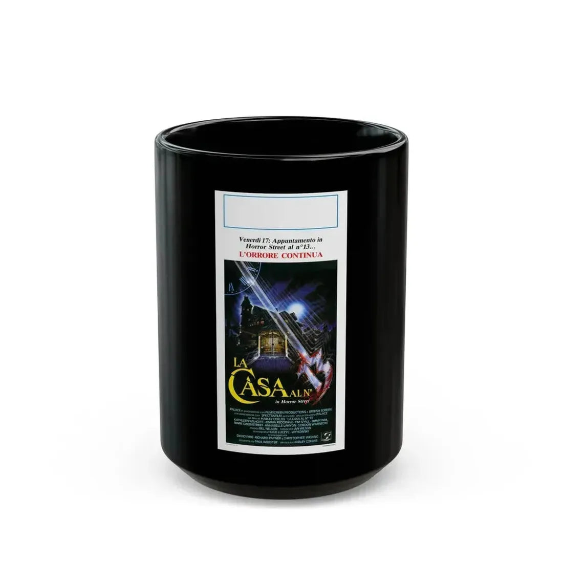 DREAM DEMON (ITALIAN) 1988 Movie Poster - Black Coffee Mug 15oz - Go Mug Yourself