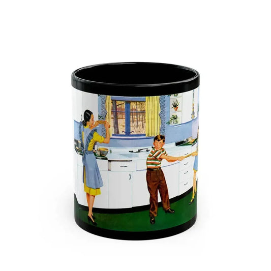 Dream Kitchen advertisement, 1947 - Black Coffee Mug 11oz - Go Mug Yourself