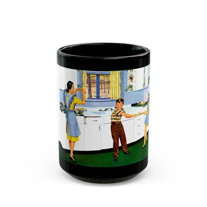 Dream Kitchen advertisement, 1947 - Black Coffee Mug 15oz - Go Mug Yourself