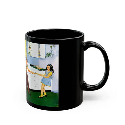 Dream Kitchen advertisement, 1947 - Black Coffee Mug - Go Mug Yourself