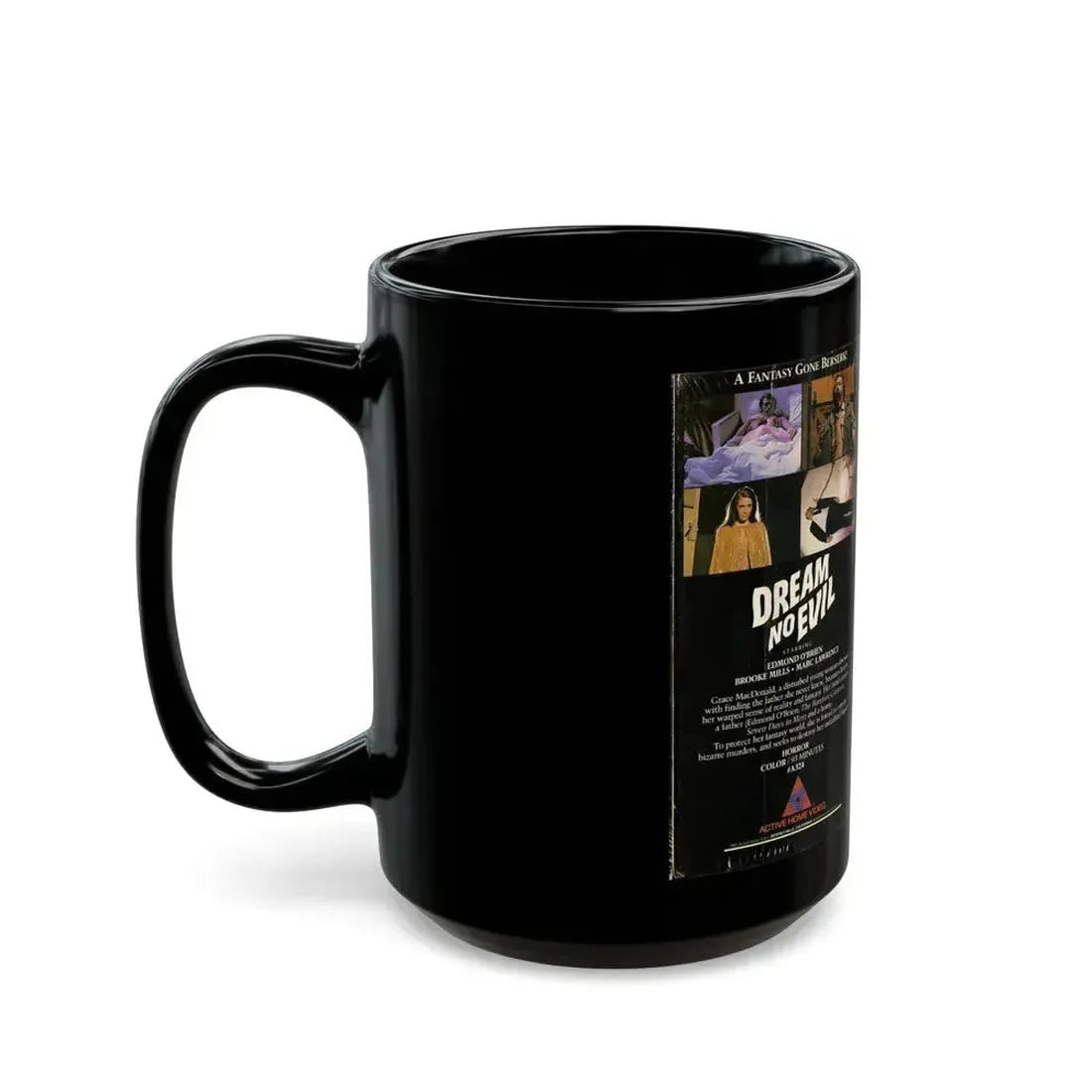 DREAM NO EVIL (VHS COVER) - Black Coffee Mug - Go Mug Yourself
