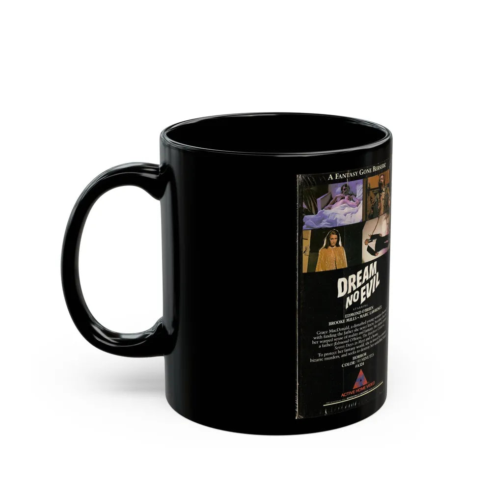 DREAM NO EVIL (VHS COVER) - Black Coffee Mug-Go Mug Yourself