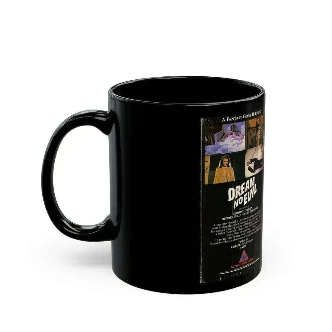 DREAM NO EVIL (VHS COVER) - Black Coffee Mug - Go Mug Yourself
