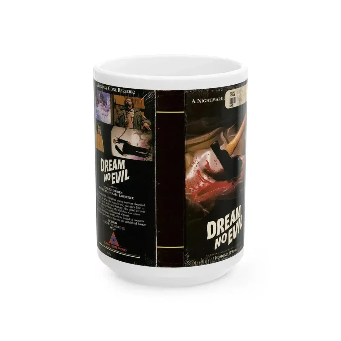 DREAM NO EVIL (VHS COVER) - White Coffee Mug 15oz - Go Mug Yourself