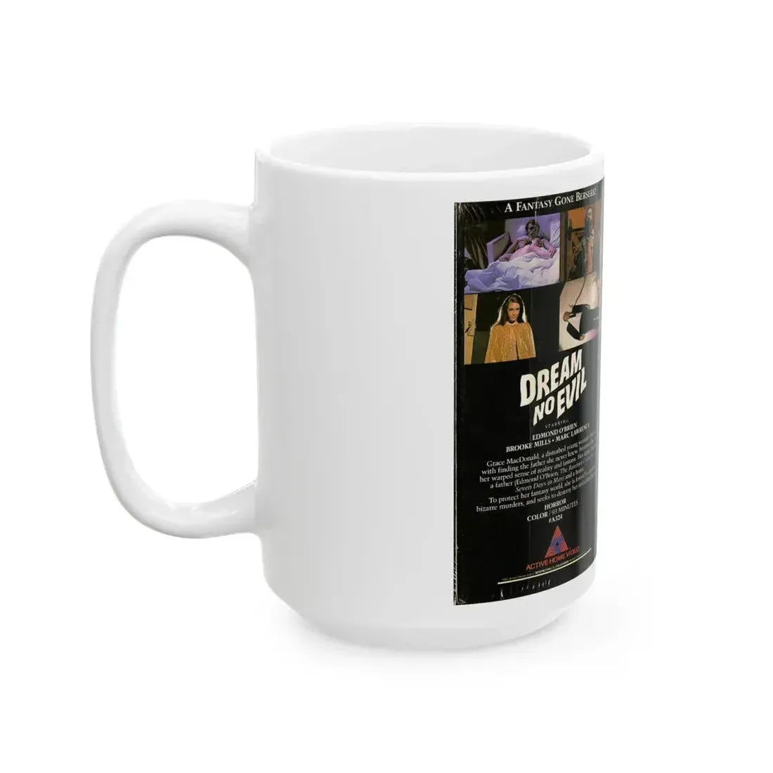 DREAM NO EVIL (VHS COVER) - White Coffee Mug - Go Mug Yourself