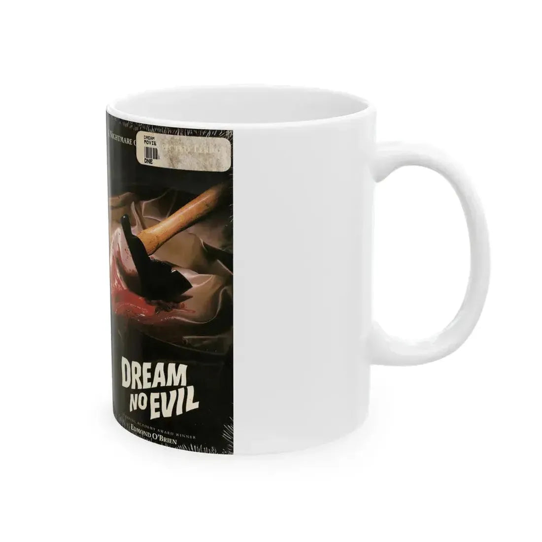 DREAM NO EVIL (VHS COVER) - White Coffee Mug - Go Mug Yourself