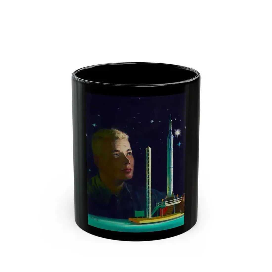 Dreaming About Space - Black Coffee Mug 11oz - Go Mug Yourself