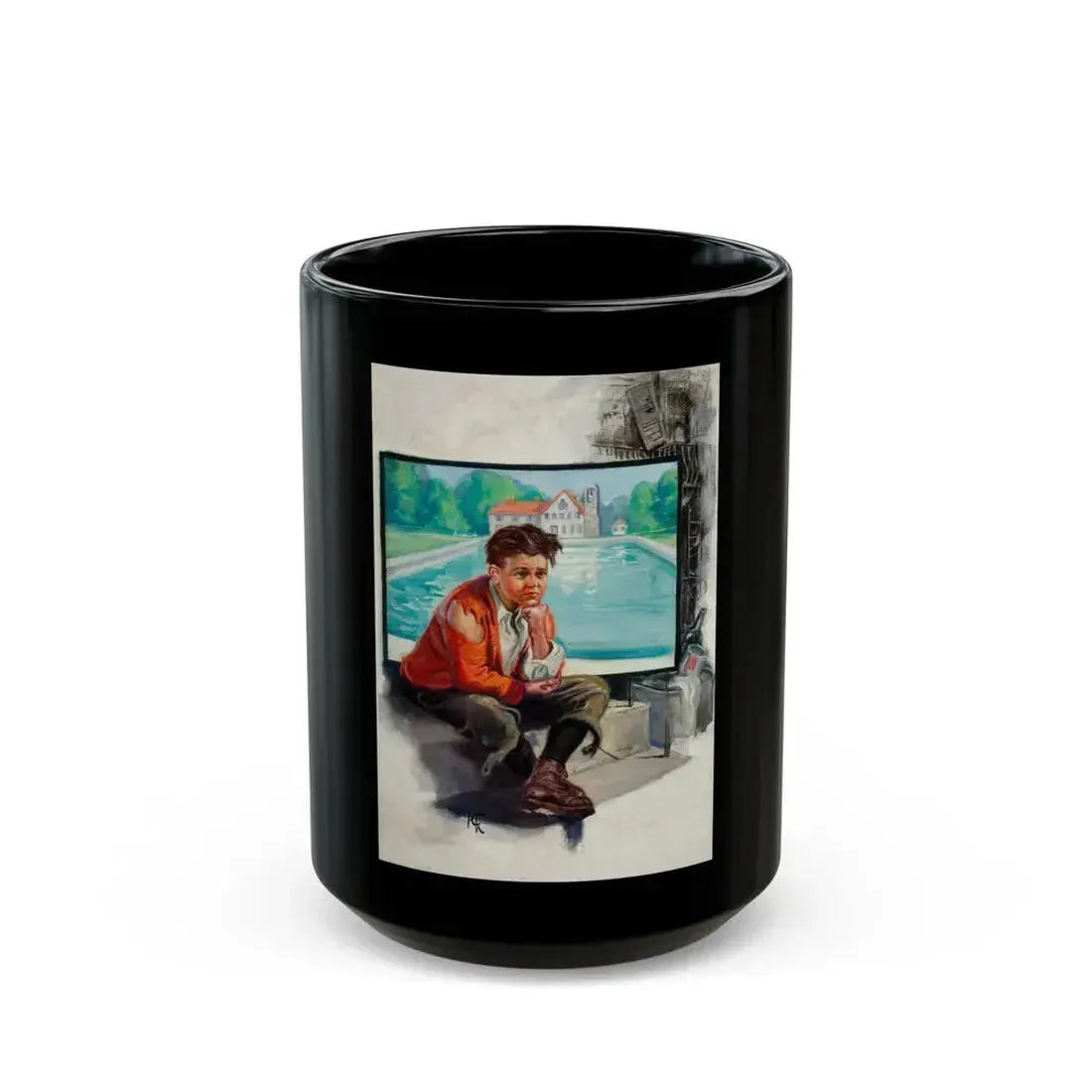 Dreaming of a Better Life - Black Coffee Mug 15oz - Go Mug Yourself