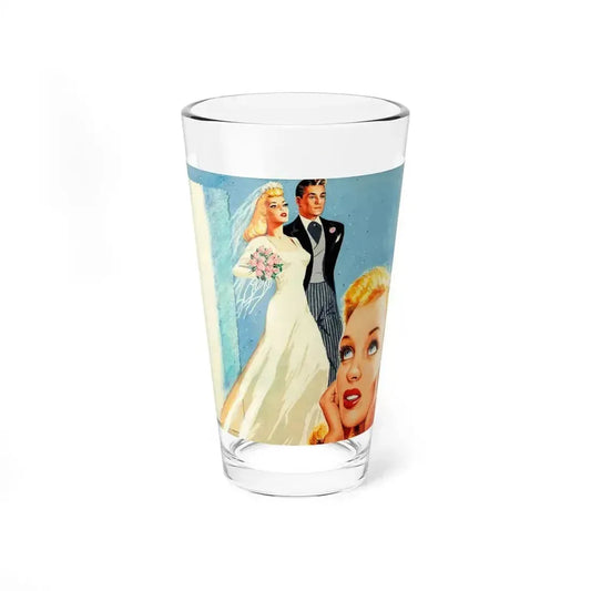 Dreaming of the Day, Tab Magazine story illustration, April 20, 1946 - Pint Glass 16oz 16oz - Go Mug Yourself