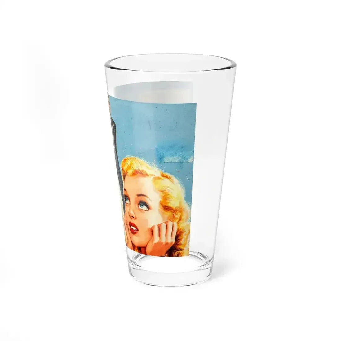 Dreaming of the Day, Tab Magazine story illustration, April 20, 1946 - Pint Glass 16oz - Go Mug Yourself
