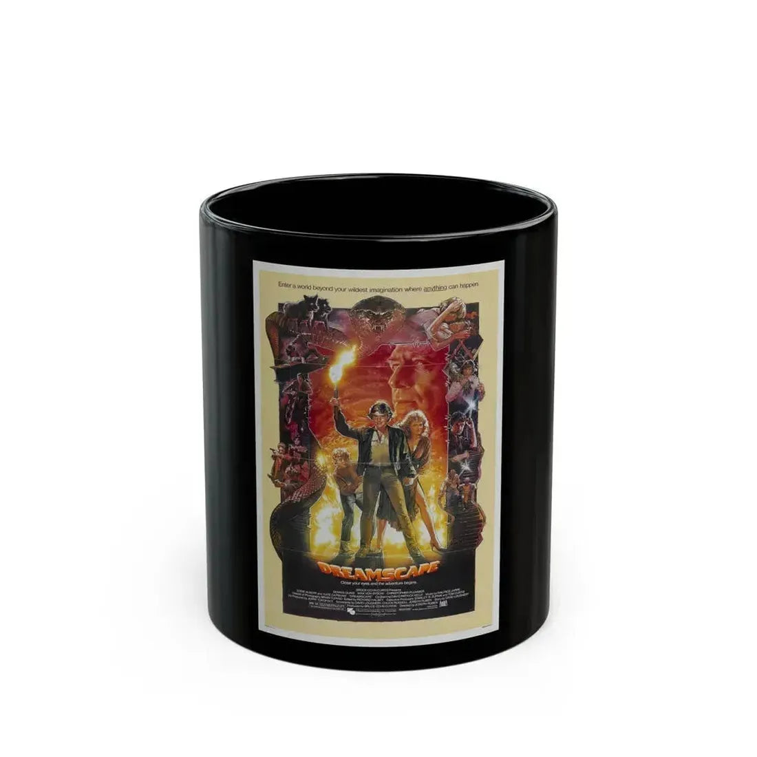 DREAMSCAPE 1984 Movie Poster - Black Coffee Mug 11oz - Go Mug Yourself