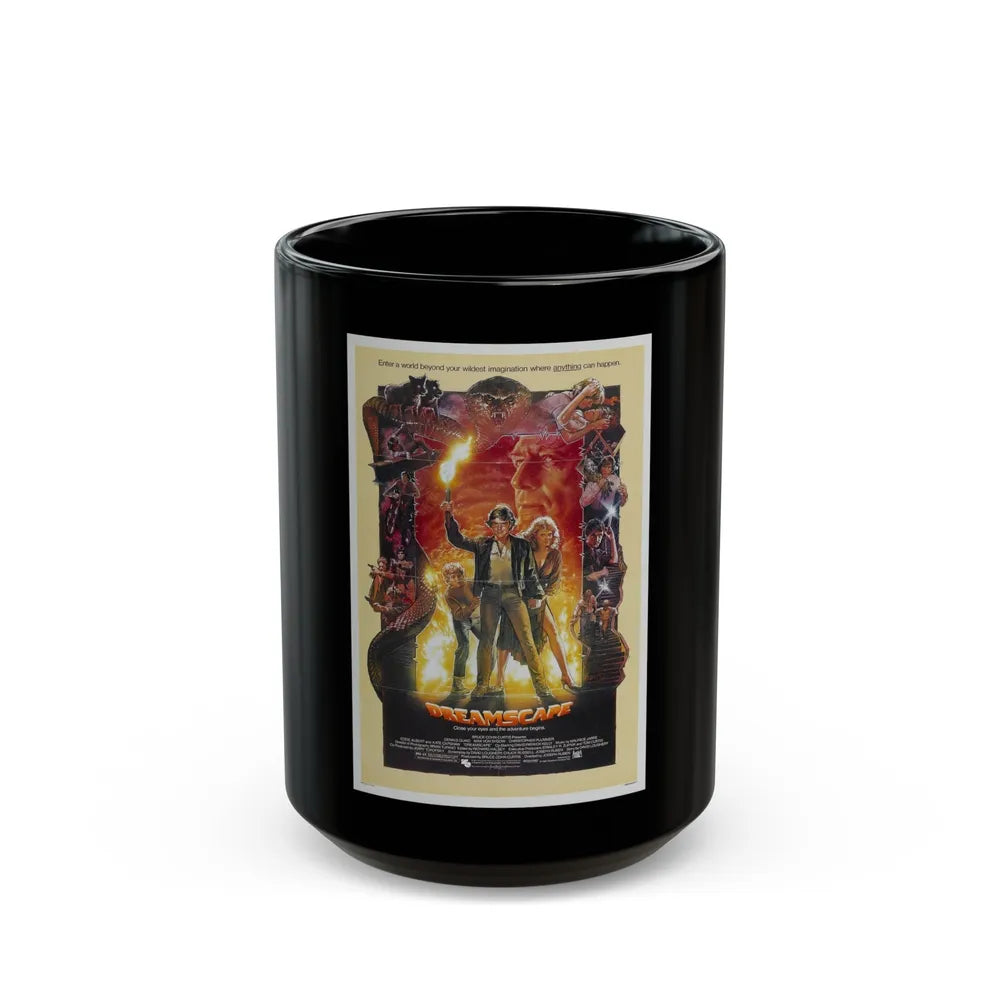 DREAMSCAPE 1984 Movie Poster - Black Coffee Mug-15oz-Go Mug Yourself