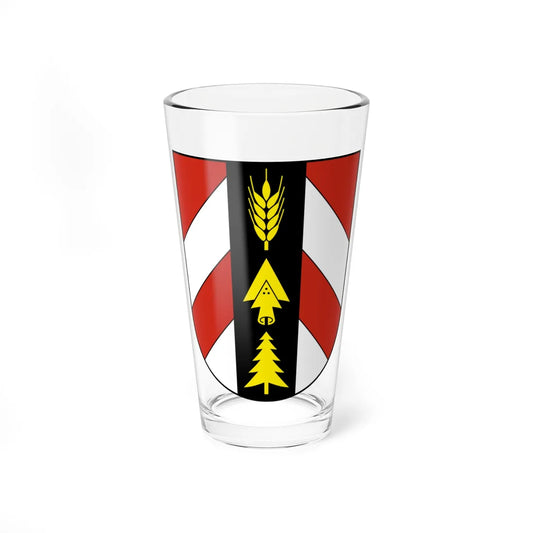 DreiHöfe-blazon (Switzerland) (Coat of Arms) Pint Glass 16oz 16oz - Go Mug Yourself