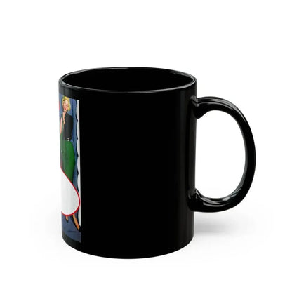 Dress For A Pretty Girl, Woman's Home Companion, August 1955 - Black Coffee Mug - Go Mug Yourself